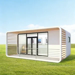 Modern Prefab Container Eco Friendly Capsule House Tempered Glass Frame Durable Easy Installation for Villa Park Hotel Living