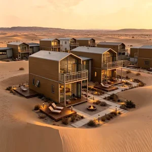 Modern Prefab House Double Floor Modular Container Villa Portable Steel Structure Home for Resort Living