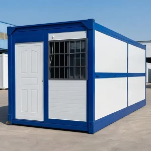 Modern Prefabricated Folding Container House For Temporary Living And Site Office