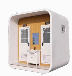 Modern Prefabricated Modular Portable Container Toilet Customizable for Scenic Spots Parks Schools & Hospitals