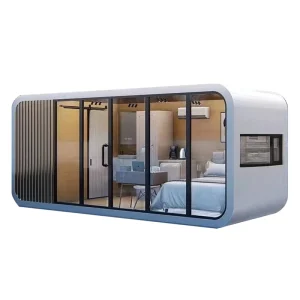 Modern Prefabricated Steel Frame Container Space Capsule for Resort Projects