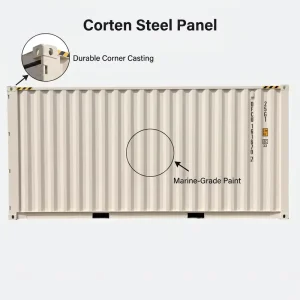 Modern Retro Big Capacity Storage Csc Certification Standard 20 Foot High Cube Shipping Container