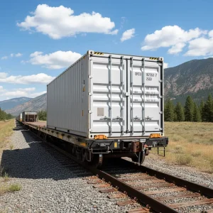 Modern Retro Custom Color Full Side Open Sea Freight Shipping Container