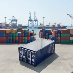 Modern Retro Custom Logo Multi Purpose Transport ISO Standard 20 Ft Open Top Shipping Container