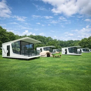 Modern Smart Modular Eco Chinese Prefab Hotel House Modular Space Capsule Home for Project Solutions