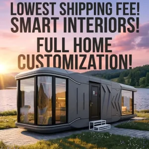 Modern Space Capsule Prefab Mobile House Prefabricated Luxury Resort Cabin Villa