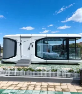 Modern Steel Capsule House 40ft Luxury Mobile Prefab Container Houses