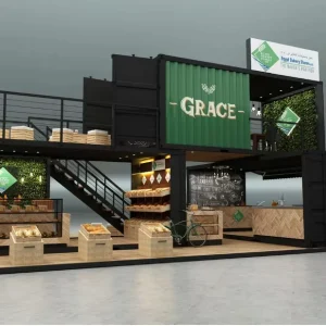 Modified 20ft Shipping Container Pop up Shop Coffee Bar & Cafe Outdoor Mobile House Modern Design ISO 9001 Certified