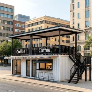 Modified Shipping Container House-20ft/40ft Steel with Sandwich Panel for Office Home Office & Mall Use