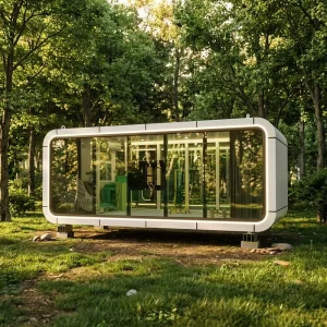 Modular Aluminum Container House Waterproof Space Capsule Tiny House for Hotel Villa Bathroom America Canada