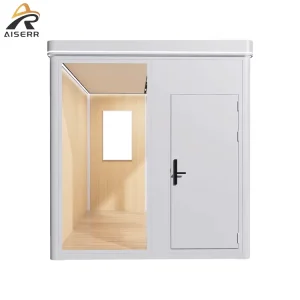 Modular Aluminum Corner Movable Assemble House Social Gathering Spot Prefabricated Cabin Low Maintenance Eco friendly Waterproof