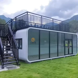 Modular Apple Capsule House Mobile Prefab Hotel Waterproof Steel Kitchen Bedroom Park Bathroom Factory