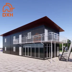 Modular Container House Prefabricated Steel Cabin Easy Relocation Temporary Camp for Project Base