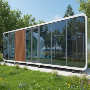 Modular Customizable Steel Container House Modern Prefabricated Movable Outdoor Waterproof Garden Sunroom Lounge
