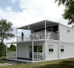 Modular Detachable 3 Bedroom 2 Story All Steel Contemporary Container House Breathable Design Fast Assembly Portable Hotel