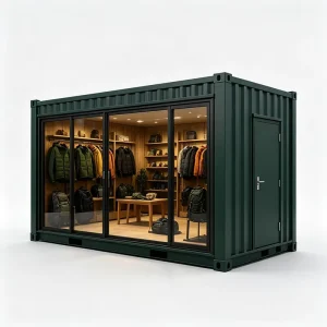 Modular Detachable Prefabricated Pop up Mobile Retail Street Food Mall Store Kiosk Container Cabin