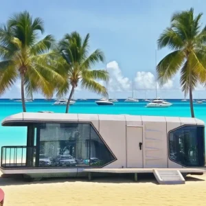 Modular Eco Capsule House 3 Bedroom Prefab with Kitchen Waterproof Space Capsule Container