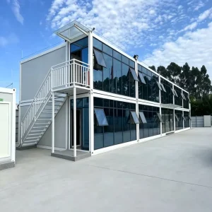 Modular Mobile Flat Pack Living House Prefabricated Movable Board Rock Wool Sandwich Panel Detachable Steel Container for Office