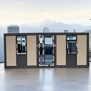 Modular Off Grid Energy System Shipping Container Home 3 Bedrooms Bamboo Cladding Expandable Villa for Mountain Resorts