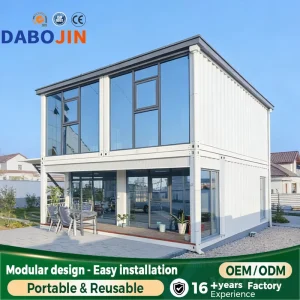 Modular Prefab Container House 20Ft Expandable Steel Frame Portable Tiny Home Foldable Sanitary Toilet W Fixtures Villa Bedroom