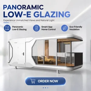 Modular Prefab Container House Space Capsule Home Sleep Pod Outdoor Steel Intelligent System Villa Apartment Modern Design