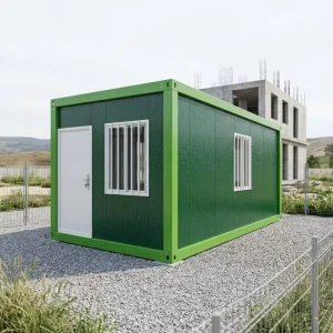 Modular Prefabricated Detachable Container Office Cabin with Door Window Fireproof Breathable Modern Design for Outdoor Use