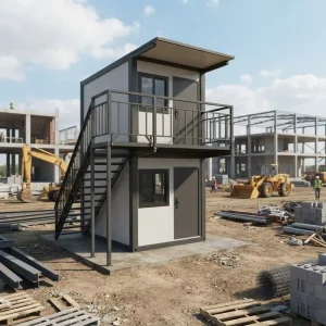 Modular Prefabricated Flat Pack Steel Container House 10ft 20ft 40ft Portable Detachable Construction Site Dormitory Office