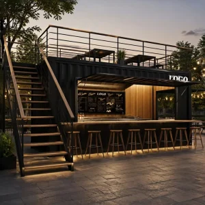 Modular Prefabricated Houses, Restaurant Containers, 40-foot Containers, Bars, Restaurants, Food Containers
