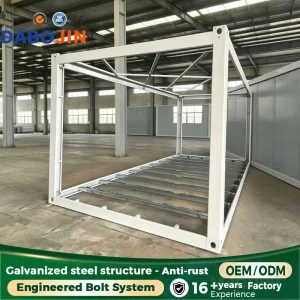 Modular Steel Frame Container House Fast Install Prefabricated Living Unit for Temporary Housing