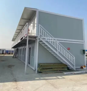Modular Steel Structure Prefab Foldable Container House for 2-3 Floor Dormitory & Office Windproof Tiny Home