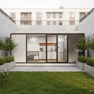 Modular Steel Waterproof Luxury Container Room for Office Accommodation with Flexible Switching Between Tourism Office Scenarios
