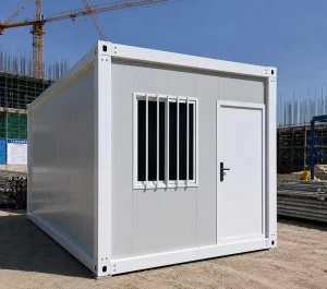 ModularFlatPackPrefabricatedContainerHomeDetachableQuickAssemblyPortableFoldableSteelFrameHouseOfficeDormitoryCamp