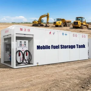 Movable Fuel Dispenser Petrol Mobile Supply Station For Trucks Fuel Diesel Gasoline 40ft ISO Tank Container
