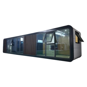 Movable Prefabricated Tiny Portable Outdoor Space Capsule Hotel Mini Pod Prefab Living Apple Mobile Cabin Container Bedroom
