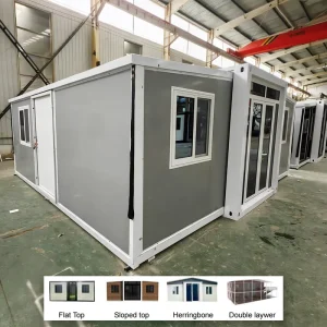 Movable Residential Unit 3 Bedroom Expandable Modular Tiny Home with Window Screens and Full Ventilation for Tropical Climates