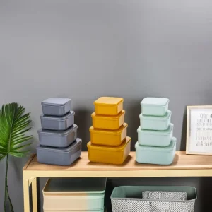 Multi Functional Kitchen Plastic Box Microwavable Fresh Vegetable and Fruit Lunch Storage Container Fresh Keeping Lunch Box