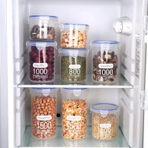 Multi Functional Stackable Eco-Friendly Large Capacity Non-Toxic Food Household Transparent Sealed Storage Container