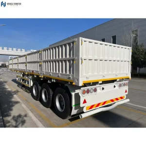 Multi Purpose 3 Axle 13m Side Wall Fence Semi Trailer 40 80Ton for Bulk Goods and Container Loading