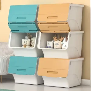 Multi-Purpose Slant Top Storage Container PP Material with Side Access Lid for Home Garden Kitchen Tools & Food Container