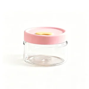 Multi Size High Borosilicate Glass Food Storage Bowl 400ml 600ml 900ml Stackable Containers