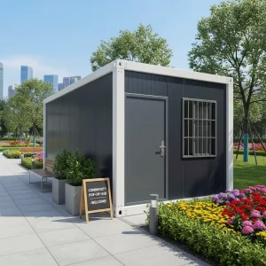 Multi-Unit Combined External Gallery Prefab Container Building Site Staff Dorm & Reception Office
