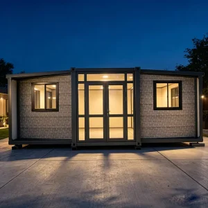 Multi functional Container House Moisture proof Detachable 10 40ft Imitation Brick Exterior Wall Prefabricated Container House