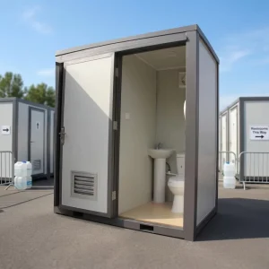Multi-stall Mobile Portable Container Toilet Outdoor Public Restroom Prefabricated Simple Toilet for Large Scale Events