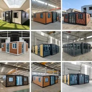 Multi style Modular Container House Custom Flat Pack Expandable Prefab Villa for Construction Office Homestay Use