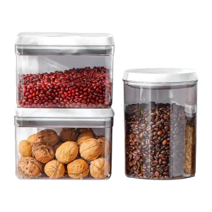 Multigrain Pantry Storage Plastic Jar Box Stackable Leak-Proof BPA Free Large Capacity Dry Food Container