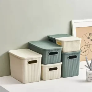 Multiple Specifications Storage Container Kitchen Storage Plastic Sundries Covered Storage Box