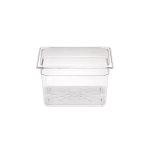NSF PC Gastronorm Pan Clear Plastic Food Pan 11.7L 20cm High Polycarbonate 1/2 GN Container