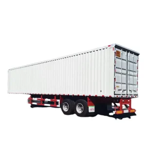 New 3 Axles Van Container Semi Trailer Logistic Transportation Dry Cargo Box Trailer at Good Price