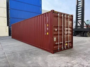 New 40ft High Cube Freight Container High Strength Design Reliable for Worldwide Export and Storage