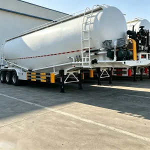 New Cement Trailers 35CBM Air Suspension Barite Powder tank Trailer Customized 4 Axle Bulk Cement tank Trailer